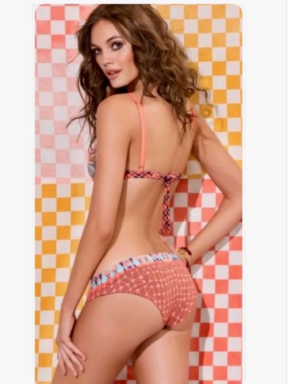 (BOTTOMS) Maaji Canter & Picnic Reversible Bikini Bottoms- Medium.